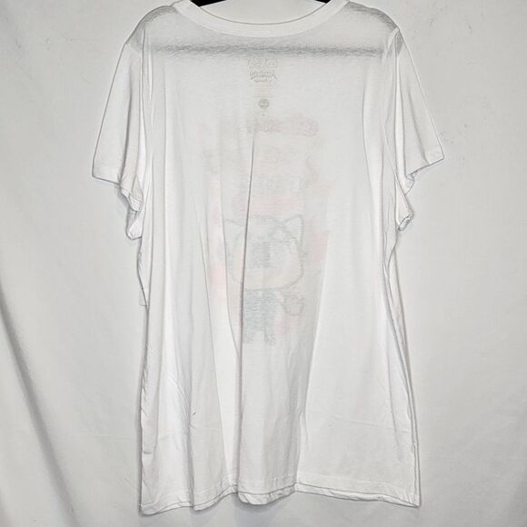 5X 28W Pink Aggretsuko Tee Flames Sanrio Choke On My Rage Plussize Fox Cartoon - Picture 6 of 7